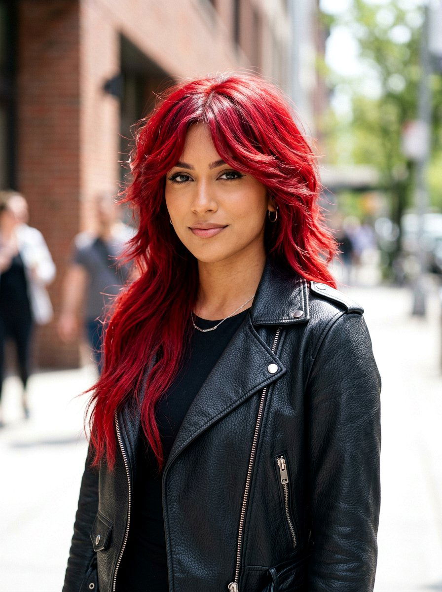 Crimson Red Butterfly Haircut - 20 red butterfly haircut color ideas - 20 red butterfly haircut color ideas