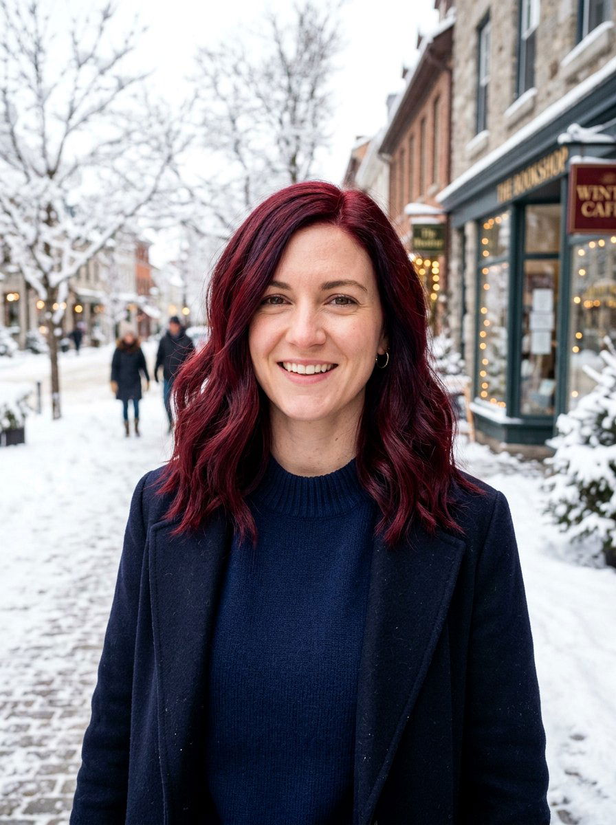 Crimson Red Lob - 20 red bob hair color ideas - 20 red bob hair color ideas