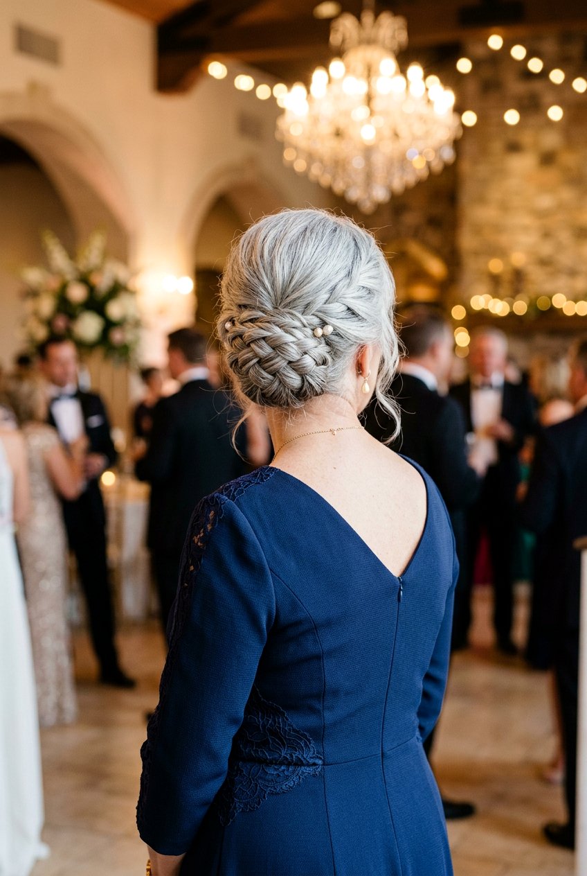 Criss Cross Bun - 20 polished wedding bun for older women - 20 polished wedding bun for older women