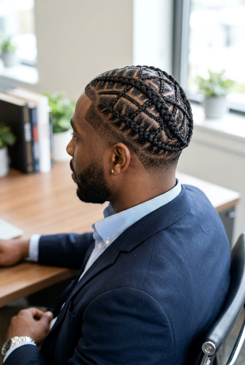 Criss Cross Cornrows - 20 cornrows with taper fade men - 20 cornrows with taper fade men