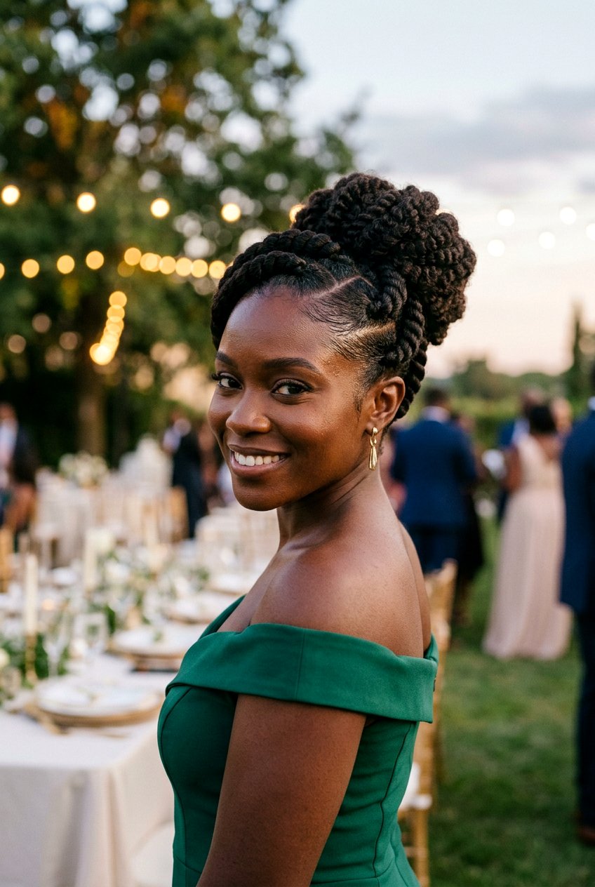 Criss Cross Flat Twist Updo - 20 flat twist updo for wedding guest - 20 flat twist updo for wedding guest