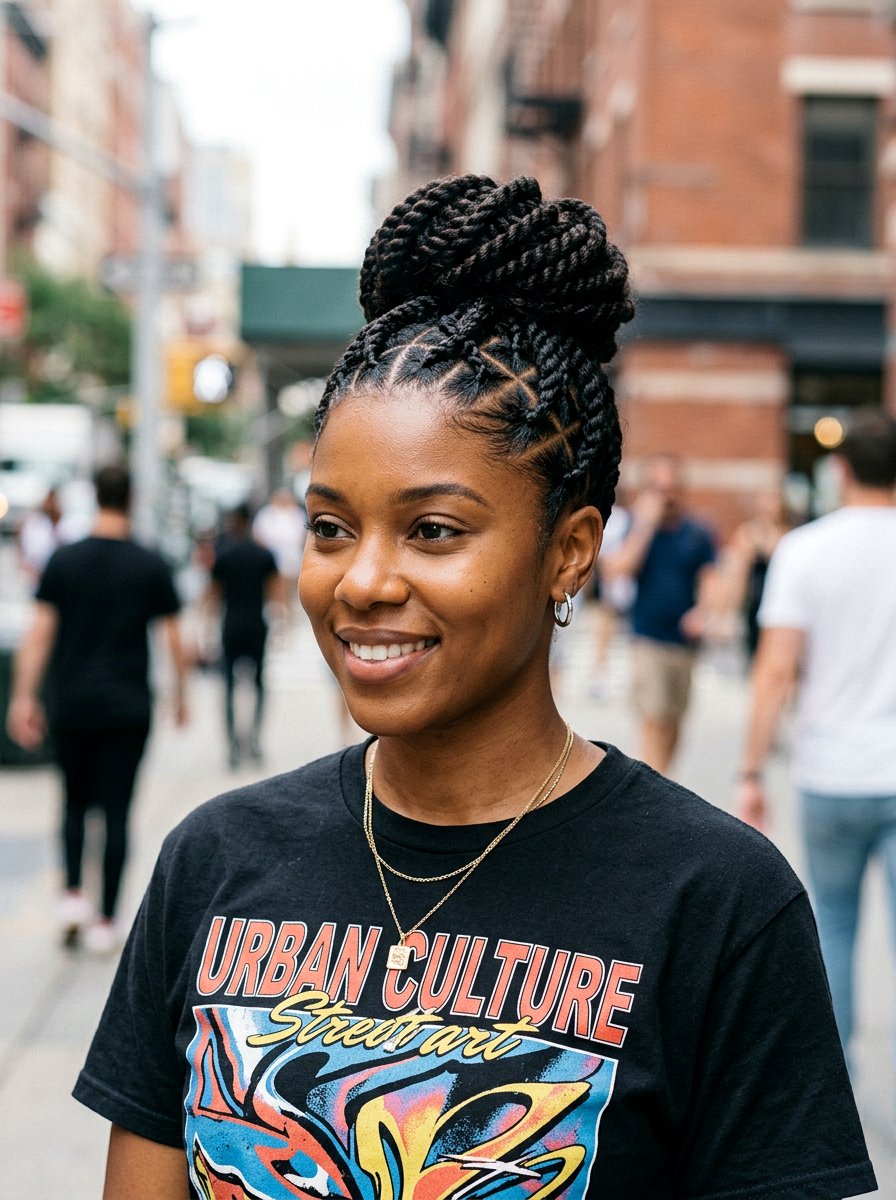 Criss Cross Flat Twists - 20 overnight twists for natural hair - 20 overnight twists for natural hair