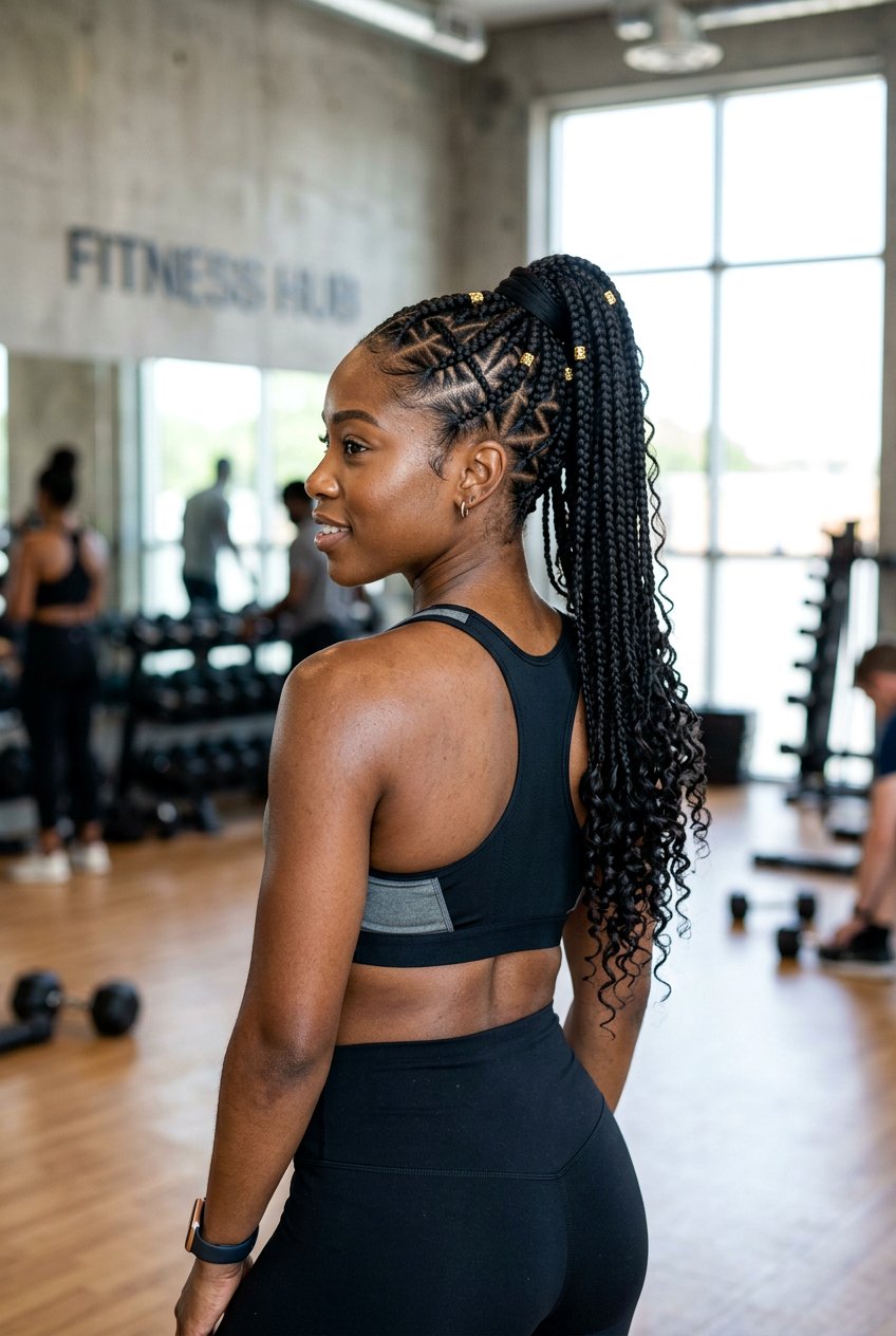 Criss Cross Goddess Braids Ponytail - 20 goddess braids ponytail for women - 20 goddess braids ponytail for women