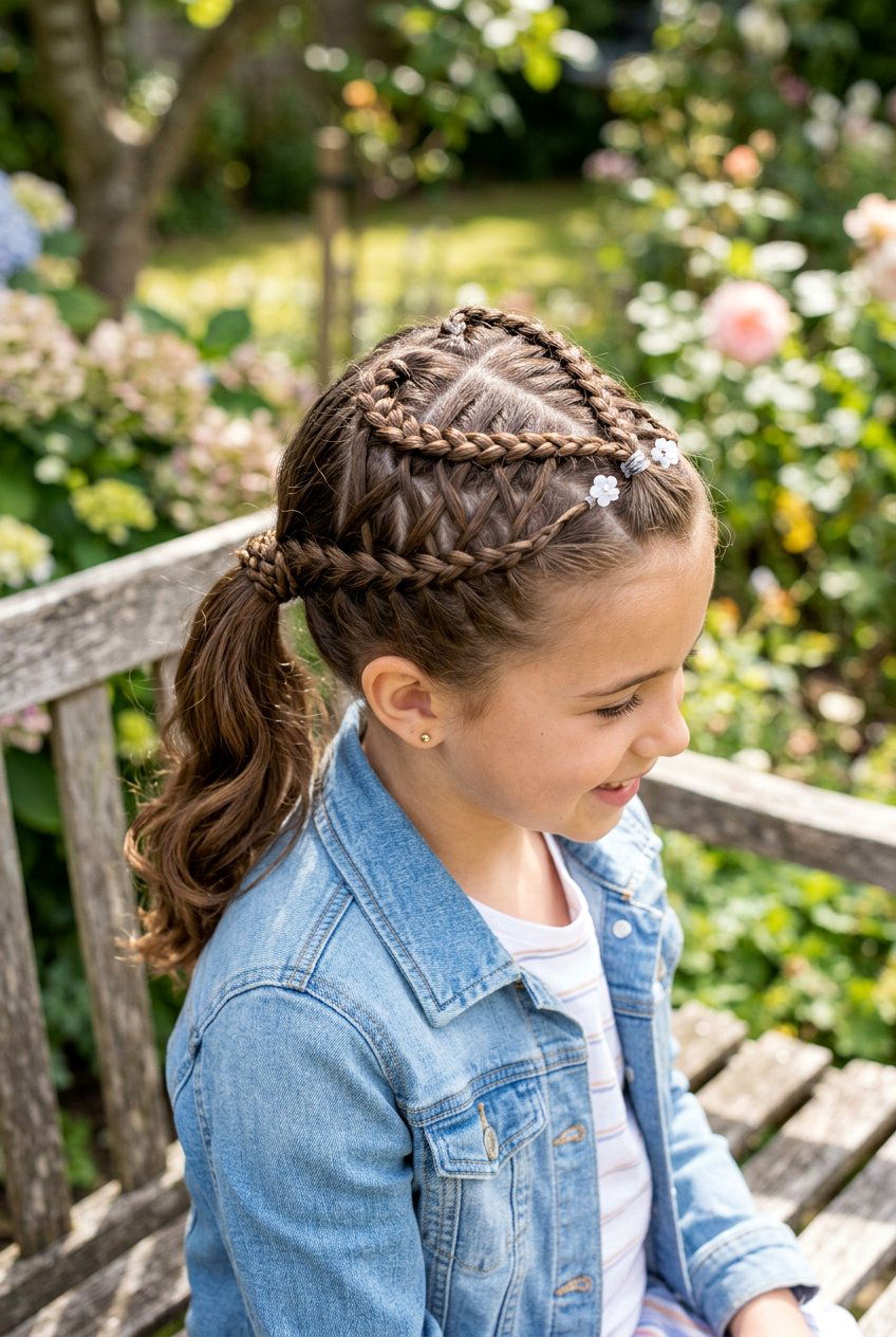 Criss Cross Heart Braids - 20 valentine hairstyles for girls - 20 valentine hairstyles for girls