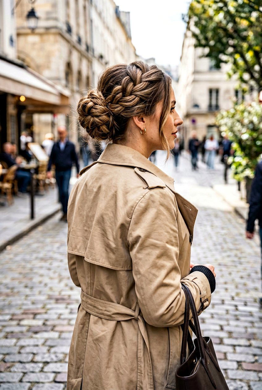 Criss Cross Messy Bun - 20 messy bun for moms with thin hair - 20 messy bun for moms with thin hair