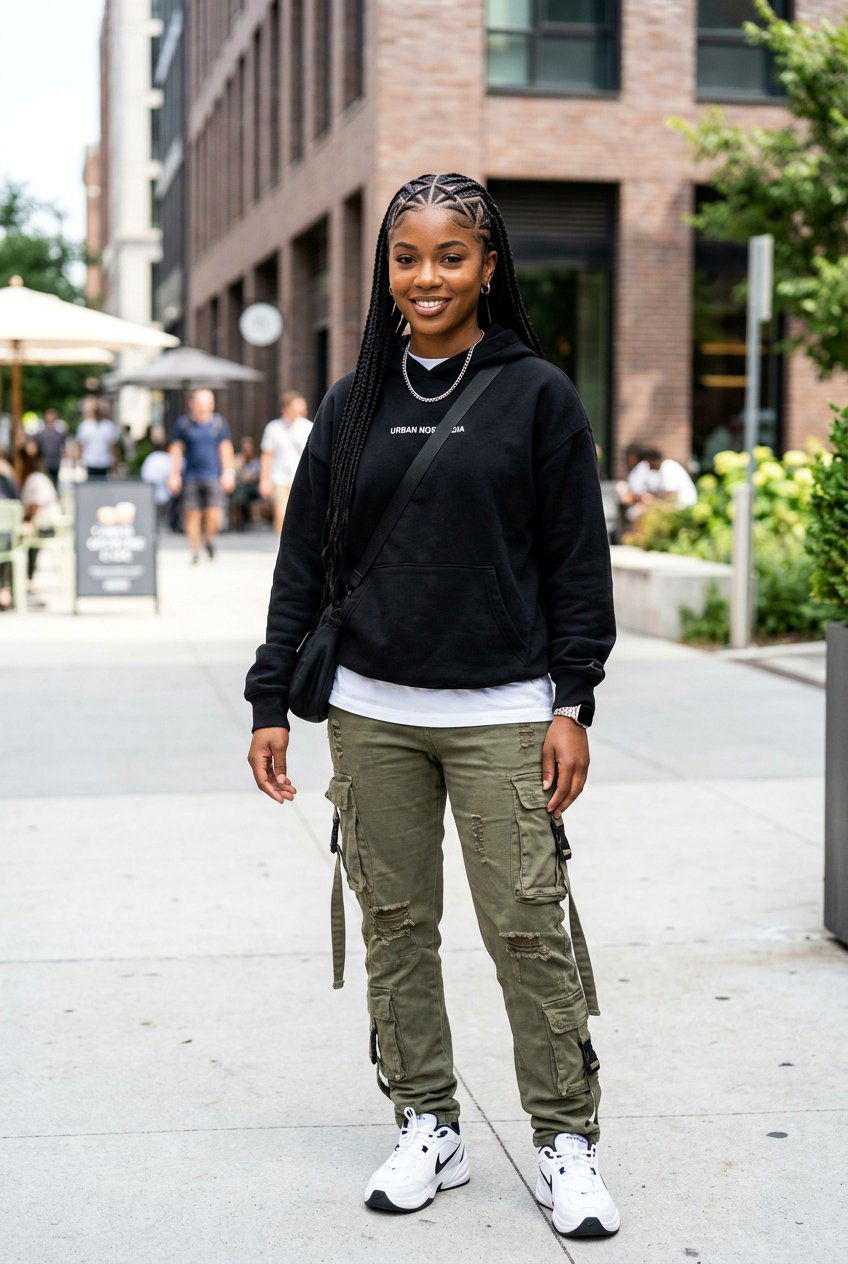 Criss Cross Mini Braids - 20 mini braids on natural hair - 20 mini braids on natural hair