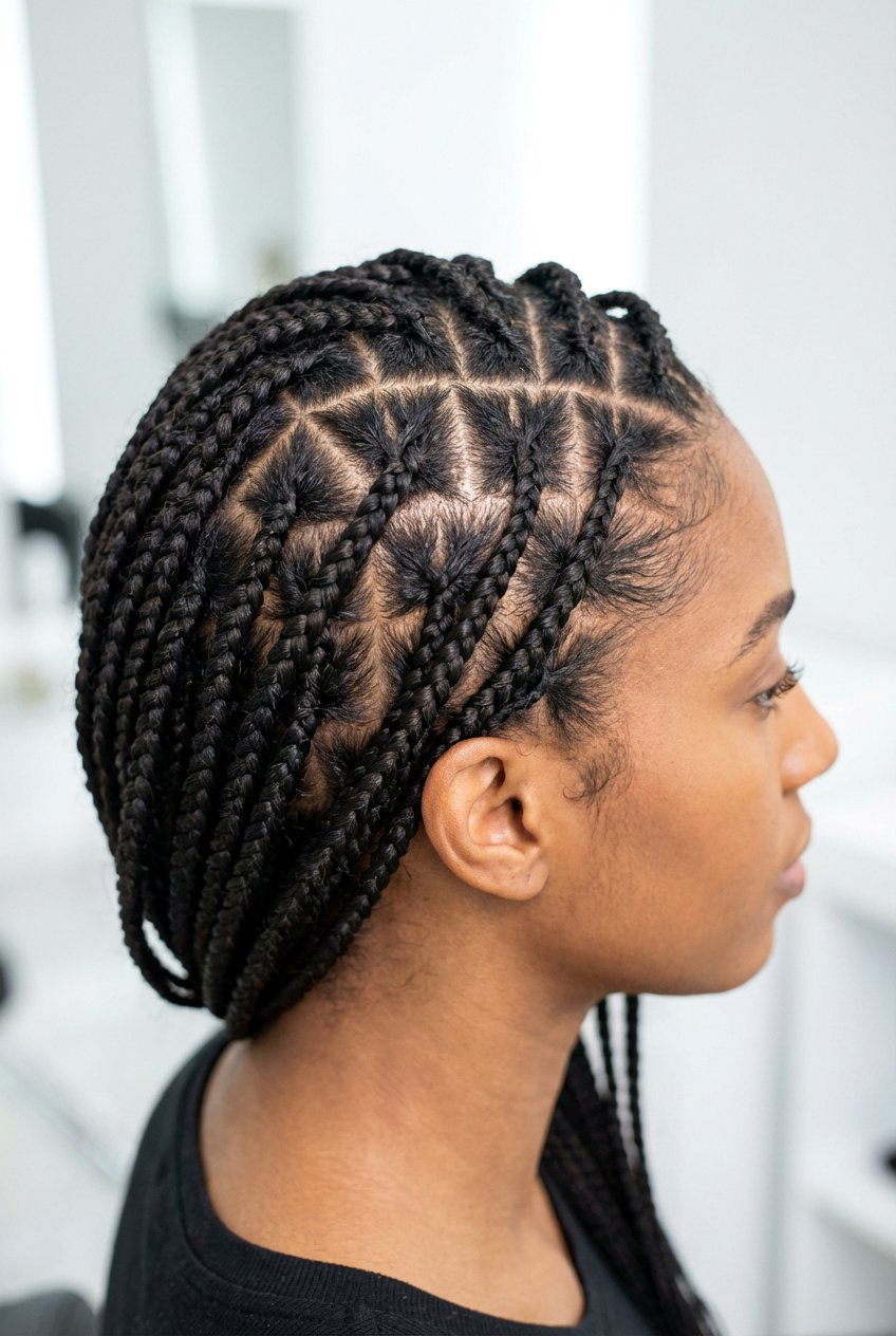 Criss Cross Stitch Braids - 20 stitch braids hairstyles - 20 stitch braids hairstyles