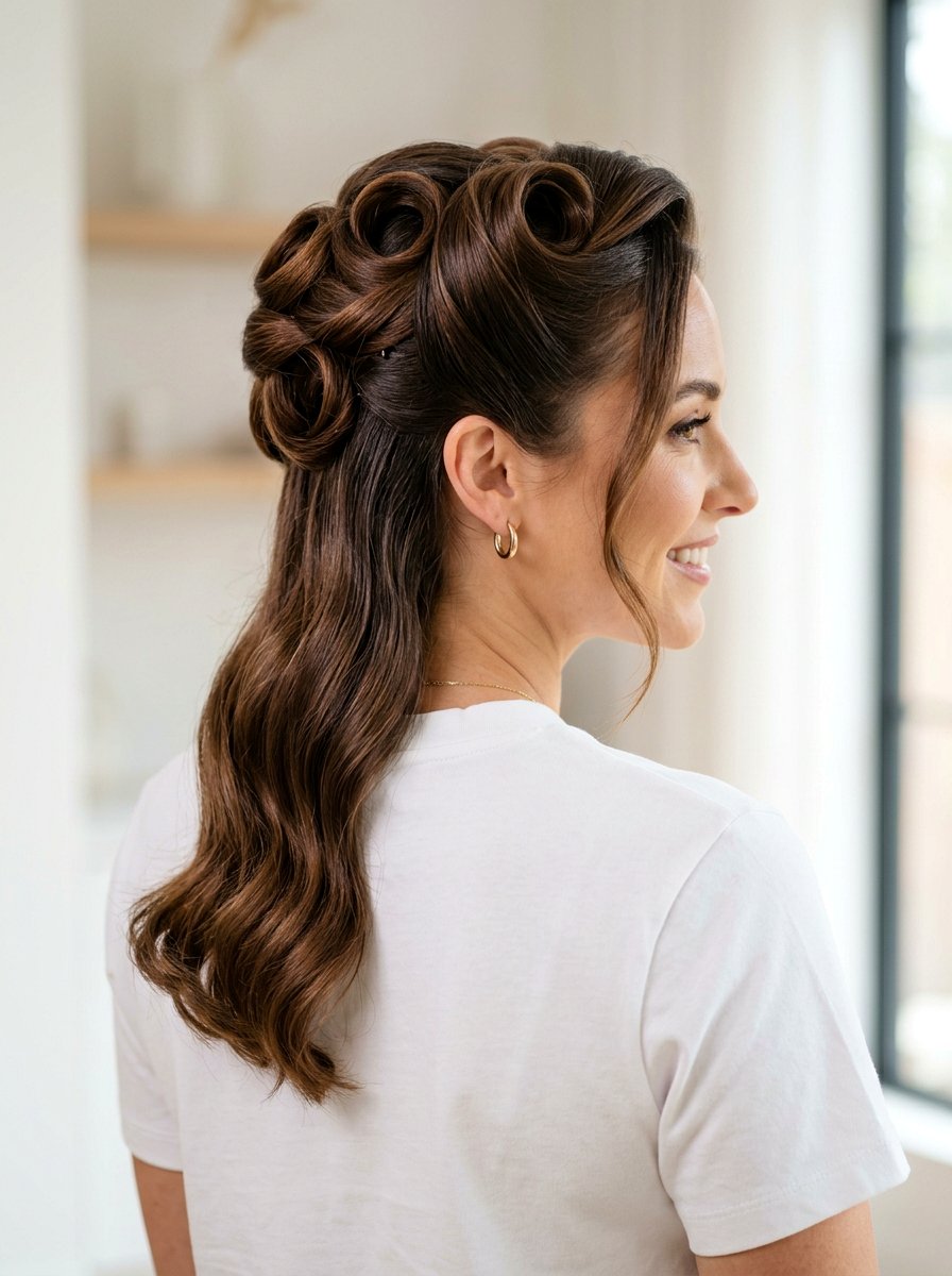 Criss Cross Victory Rolls - 20 victory rolls for long hair - 20 victory rolls for long hair