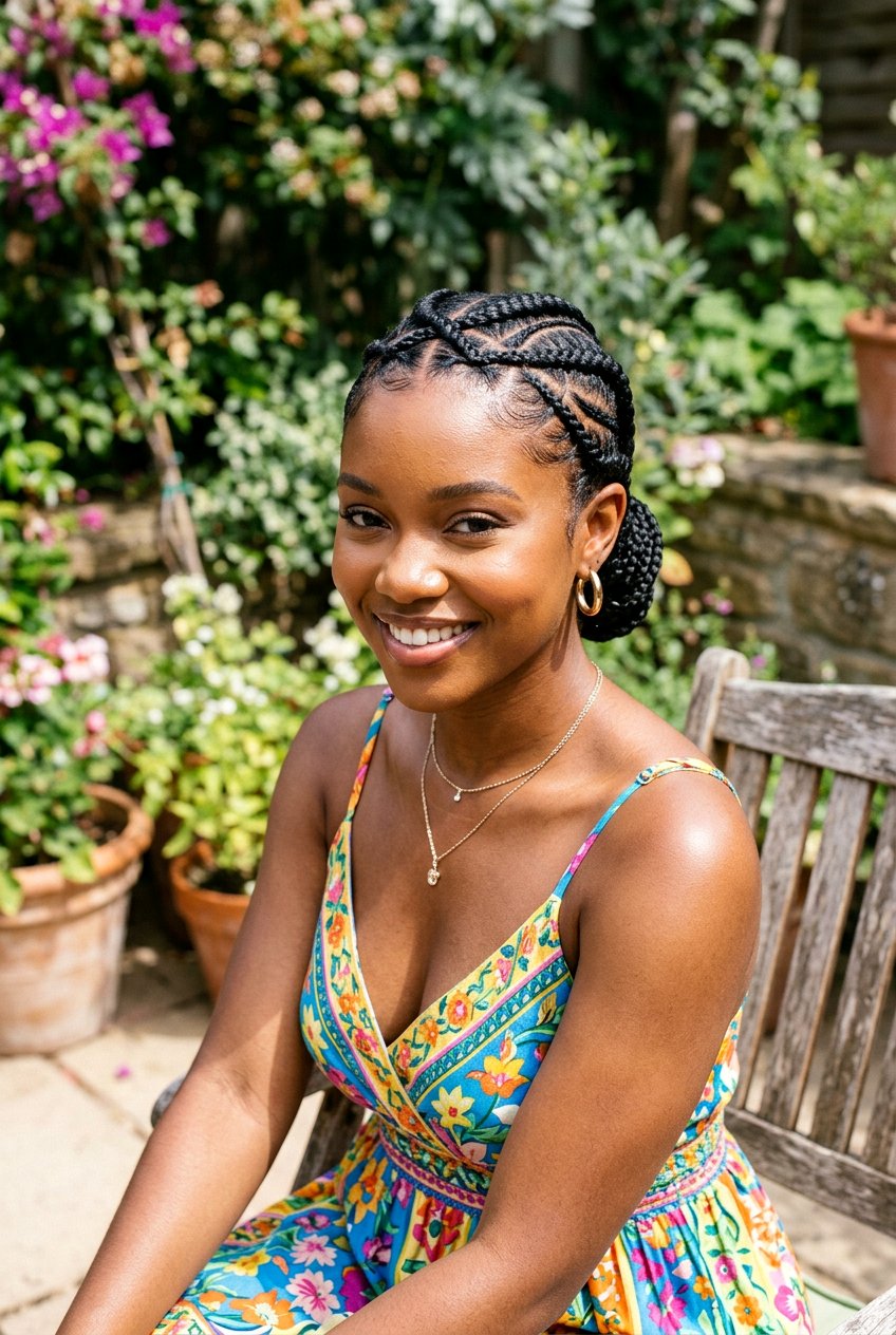 Criss cross cornrows - 20 creative cornrow parting styles - 20 creative cornrow parting styles