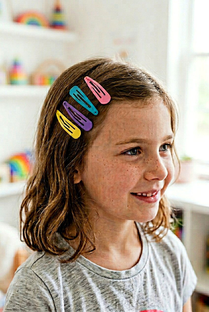 Crisscross Front Snap Clips - 20 cute clip hairstyles for girls - 20 cute clip hairstyles for girls