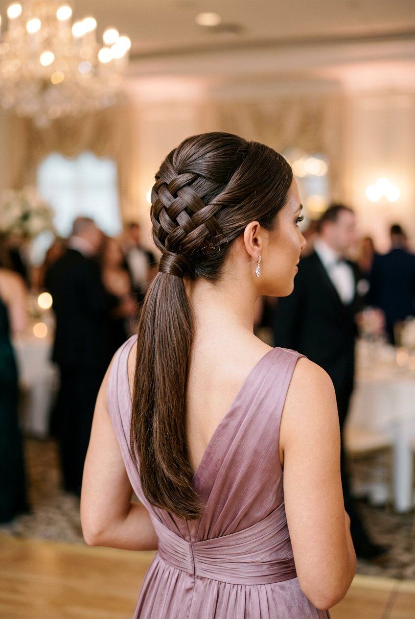 Crisscross Ponytail Updo - 20 modern reception ponytail hairstyle - 20 modern reception ponytail hairstyle