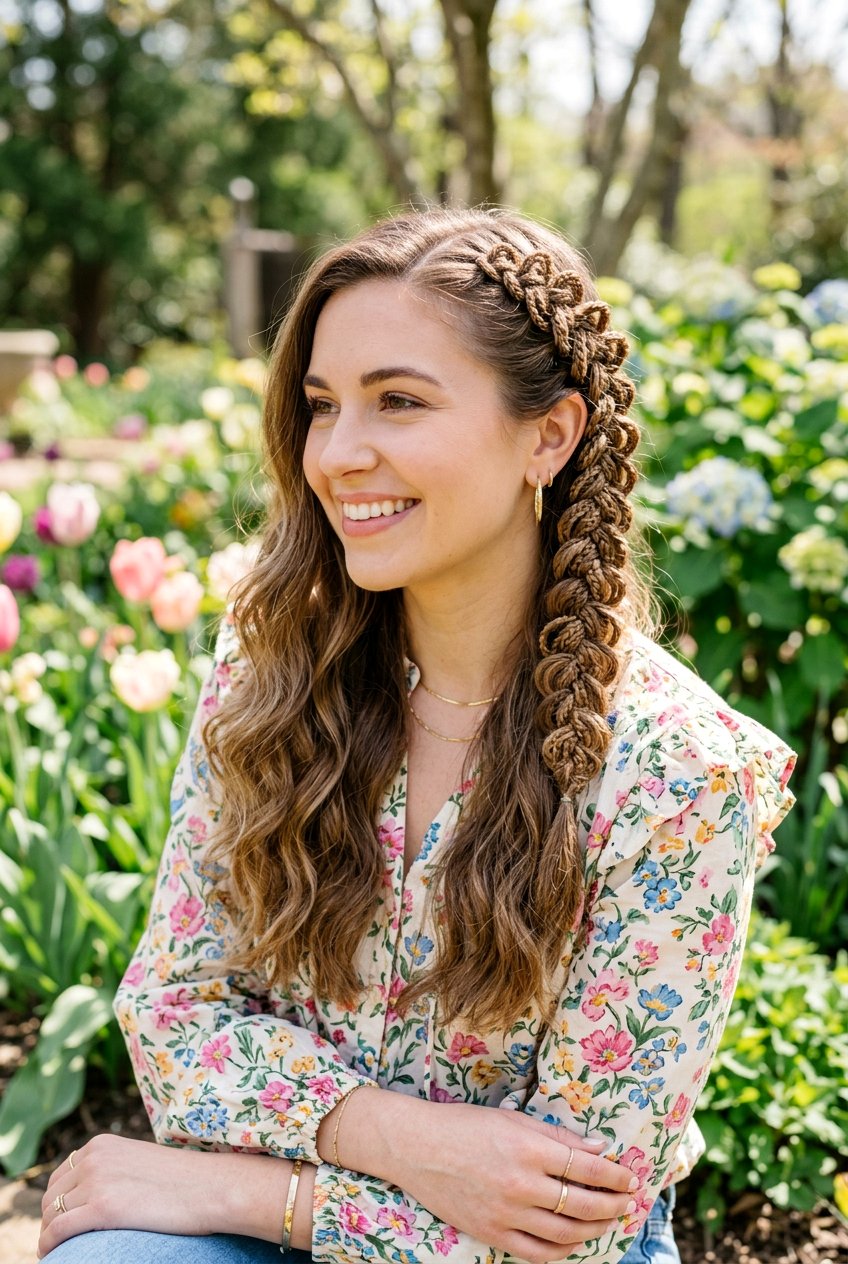 Crochet Loop Braid Easter Hair - 20 easter braid hairstyles - 20 easter braid hairstyles