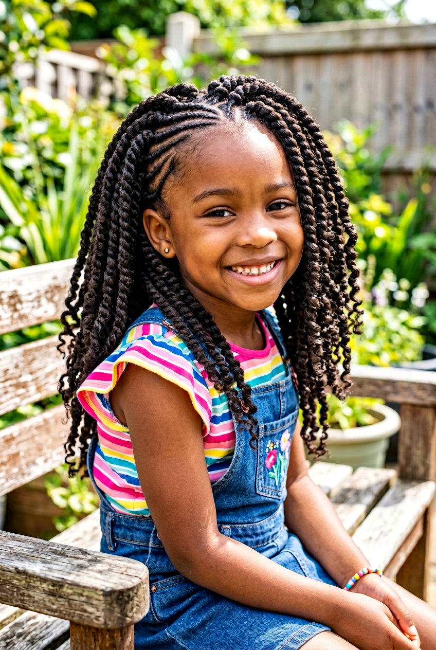 Crochet Twist Braids for Little Girls - 20 twist braids for little girls - 20 twist braids for little girls