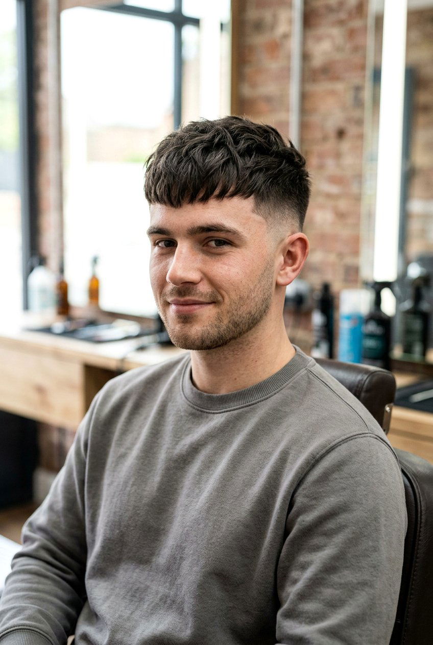 Crop Fade Haircut With Fringe Men - 20 crop fade haircut men - 20 crop fade haircut men
