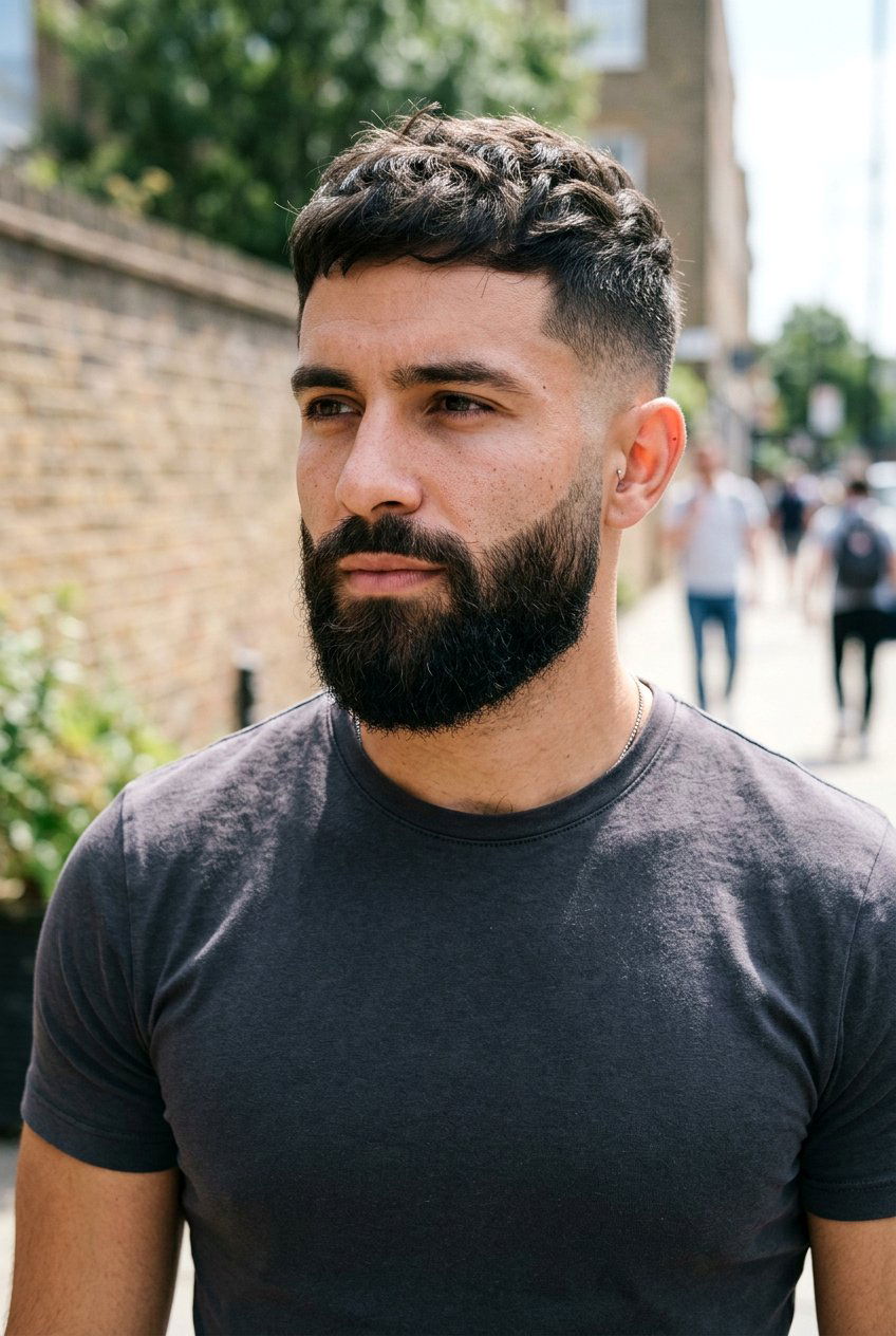 Crop Top Fade Haircut With Beard - 20 crop top fade haircut - 20 crop top fade haircut