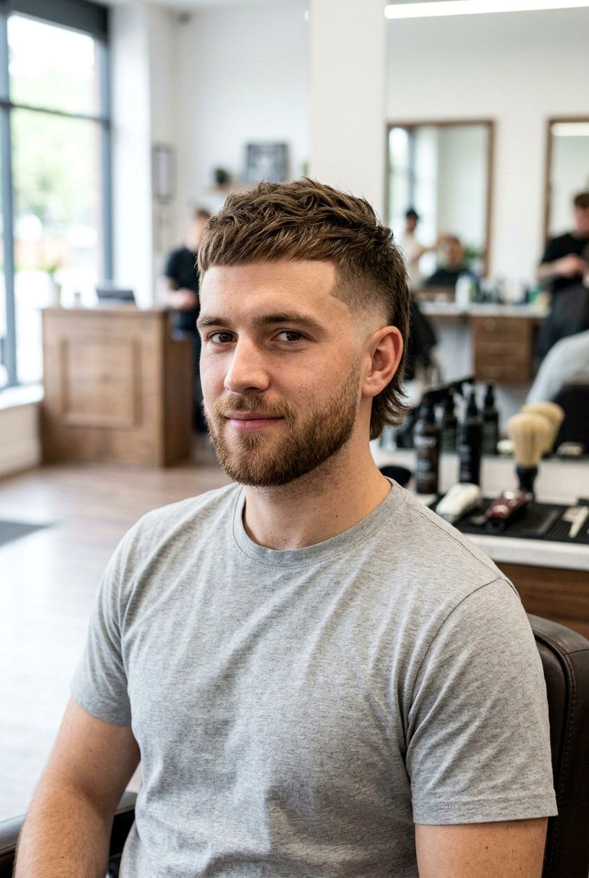 Cropped Burst Fade Mullet - 20 burst fade with mullet men - 20 burst fade with mullet men