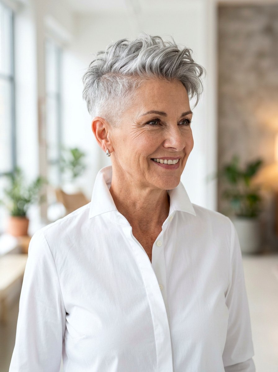 Cropped Cut For Gray Hair - 20 older women hairstyle ideas for gray hair - 20 older women hairstyle ideas for gray hair