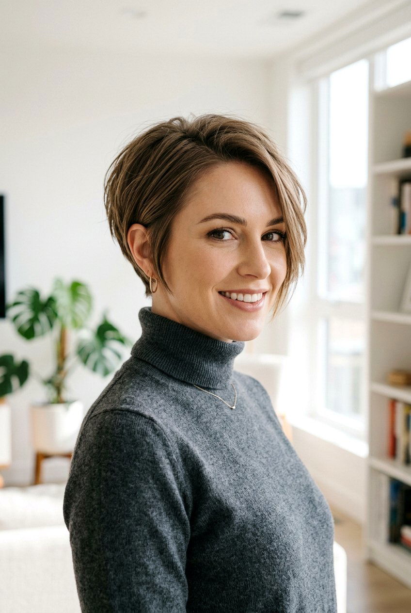 Cropped Pixie Bob Haircut - 20 low maintenance haircut for fine straight hair - 20 low maintenance haircut for fine straight hair