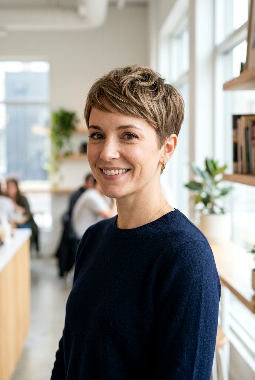 Cropped Pixie Haircut With Tapered Nape - 20 cropped pixie haircut for women - 20 cropped pixie haircut for women