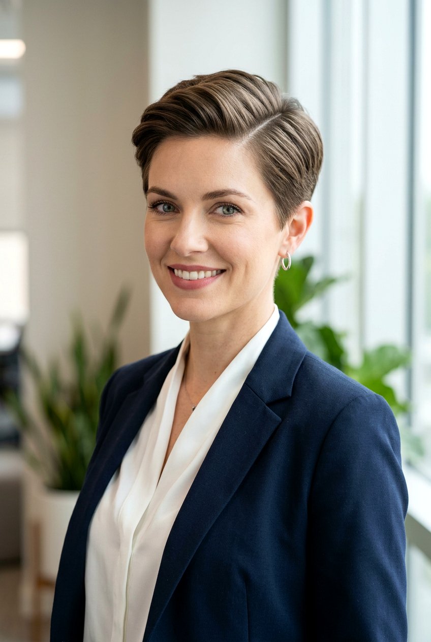 Cropped Pixie with Side Part - 20 minimalist haircuts for women - 20 minimalist haircuts for women