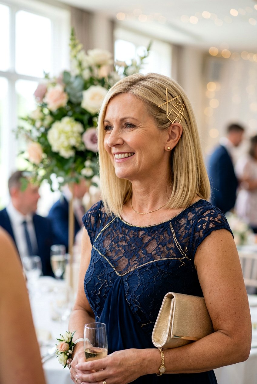 Cross Over Pins - 20 half up hairstyle for mother of the bride - 20 half up hairstyle for mother of the bride