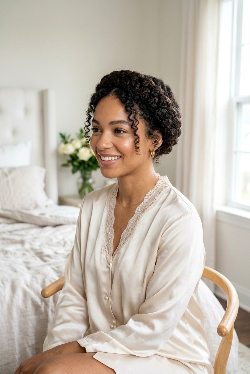 Crown Braid - 20 bonnet hairstyle for curly hair - 20 bonnet hairstyle for curly hair