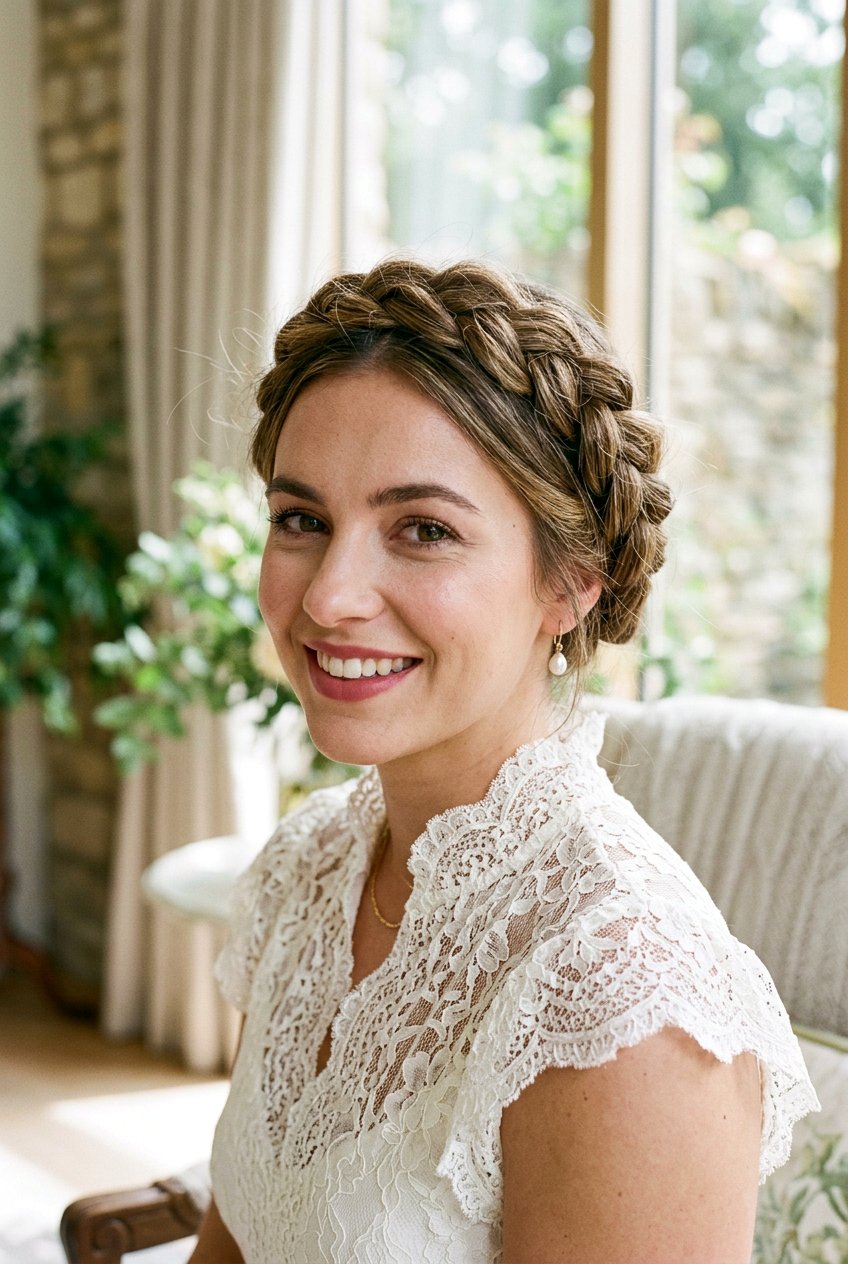 Crown Braid - 20 cottagecore braided hairstyle for women - 20 cottagecore braided hairstyle for women