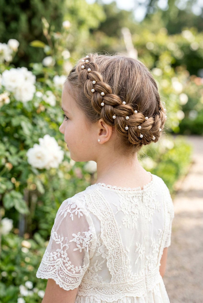 Crown Braid - 20 holiday hairstyle for girls with braids - 20 holiday hairstyle for girls with braids