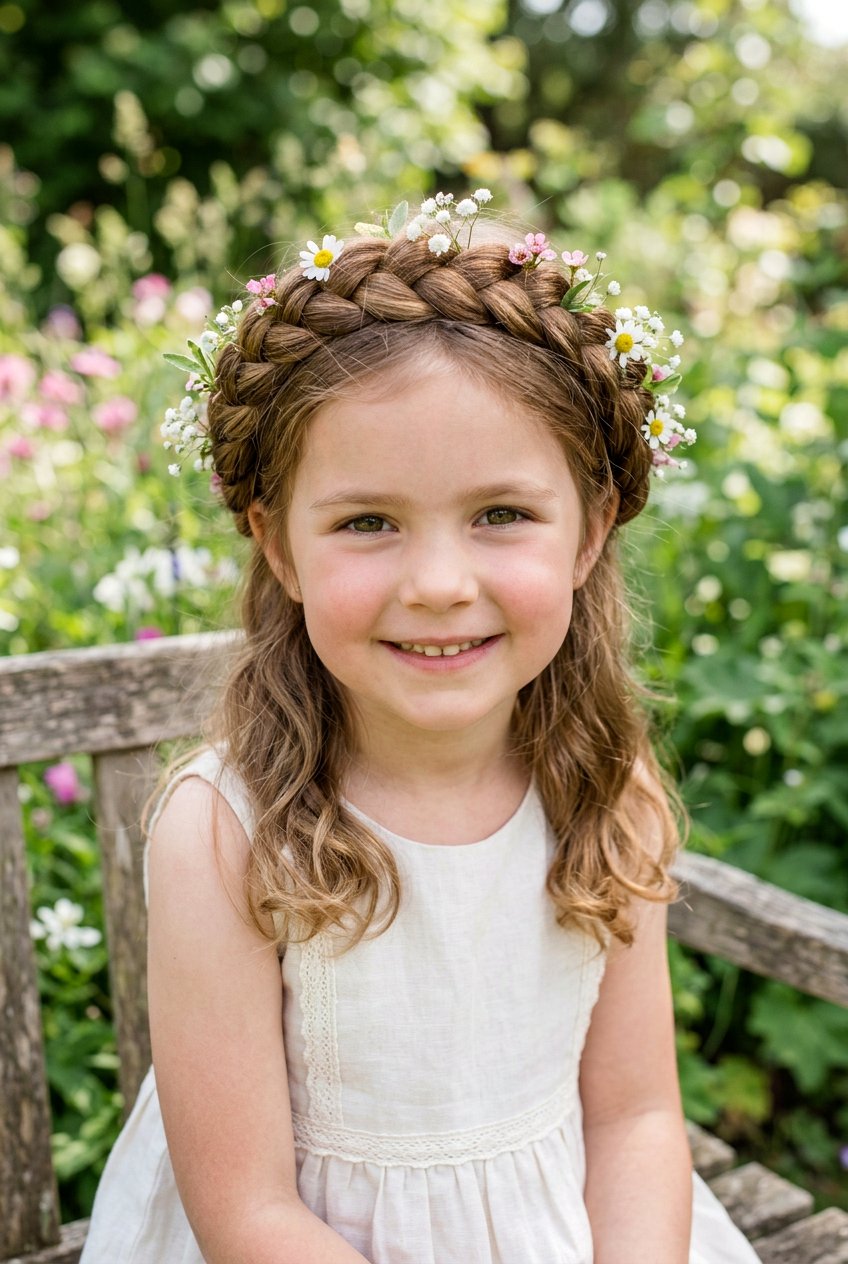 Crown Braid - 20 hairstyles for little girls - 20 hairstyles for little girls
