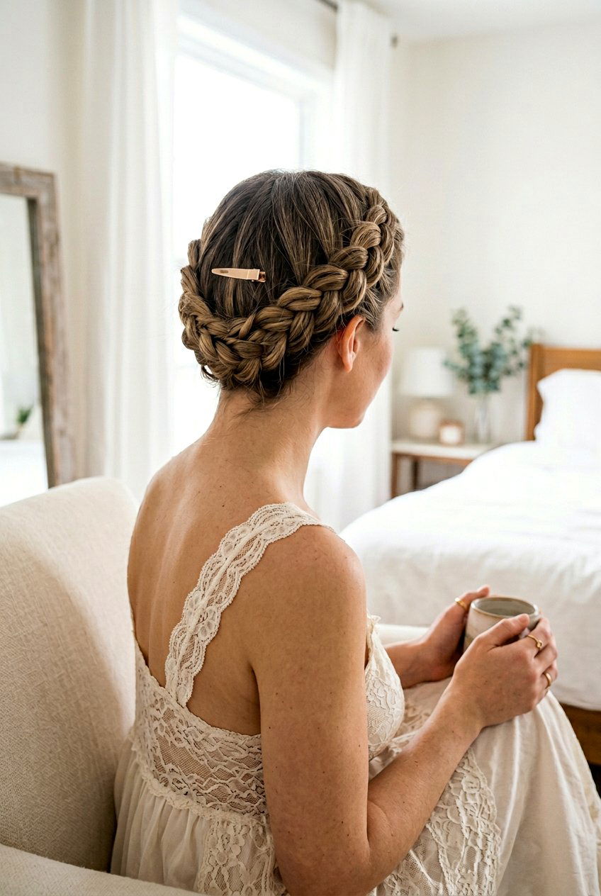 Crown Braid Anchor Clip - 20 overnight claw clip hairstyle - 20 overnight claw clip hairstyle