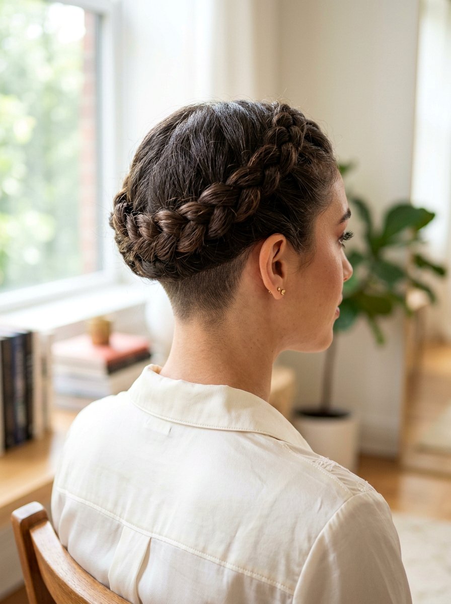 Crown Braid With Undercut For Women - 20 undercut braid hairstyle women - 20 undercut braid hairstyle women