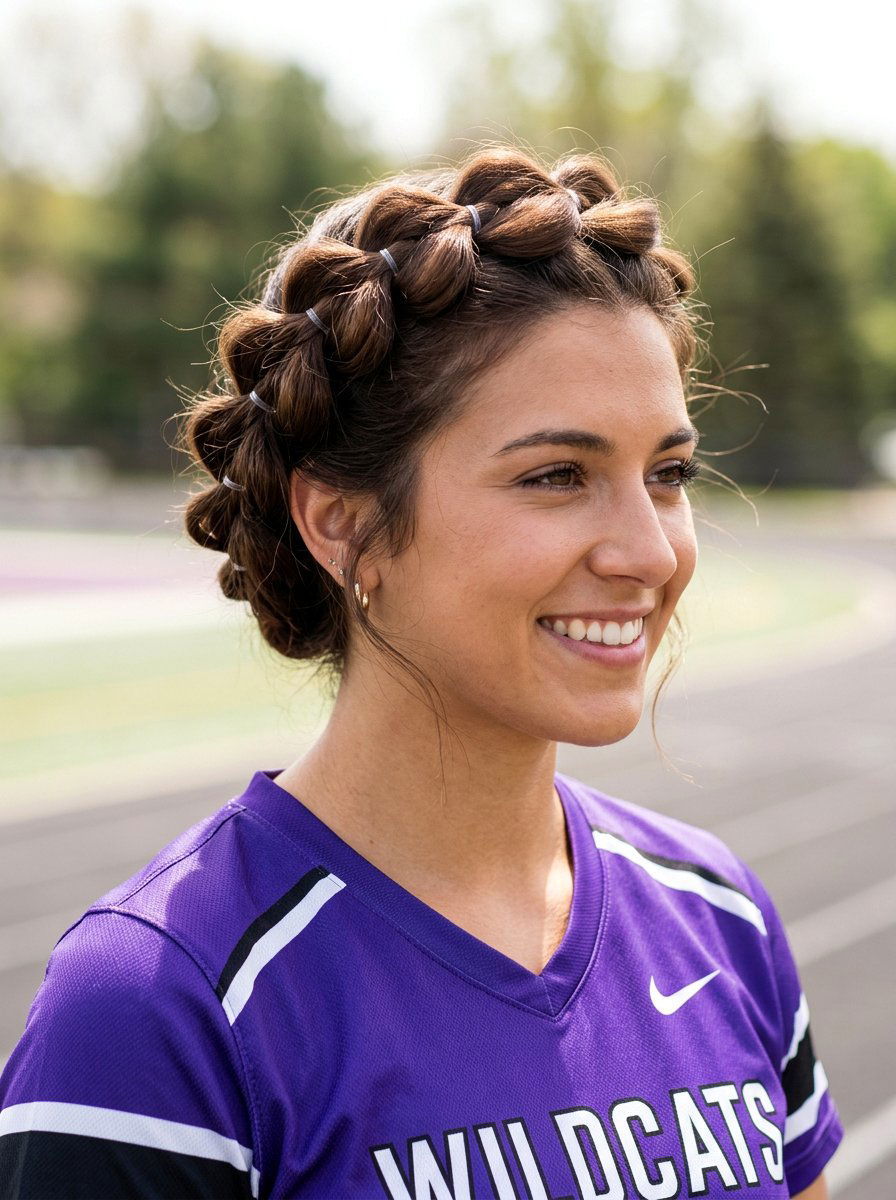 Crown Bubble Braid - 20 volleyball hairstyle with bubble braid - 20 volleyball hairstyle with bubble braid