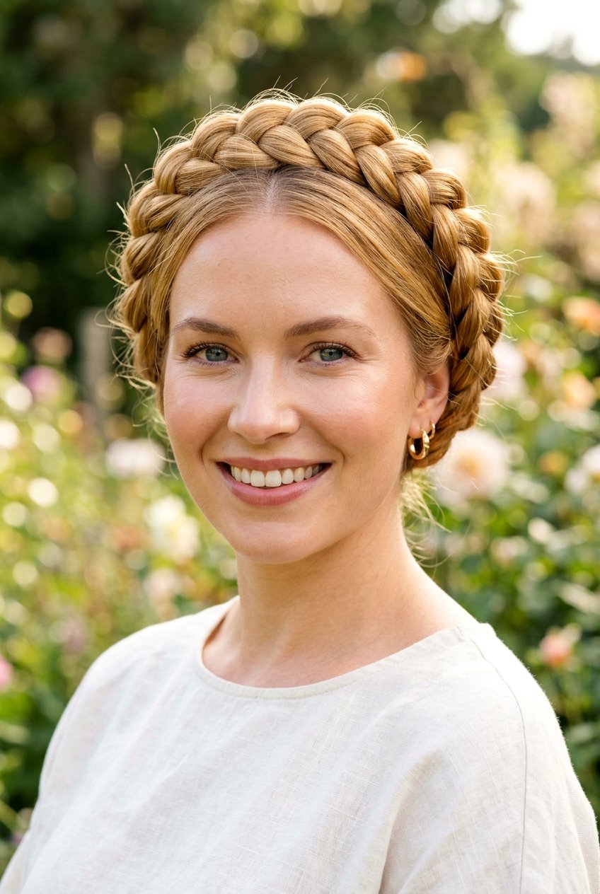 Crown braid headband - 20 picture day hairstyles - 20 picture day hairstyles