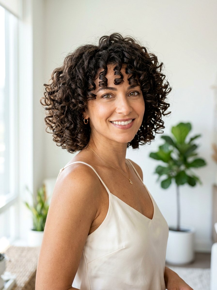 Curl contour bob - 20 short natural haircut for fine hair - 20 short natural haircut for fine hair