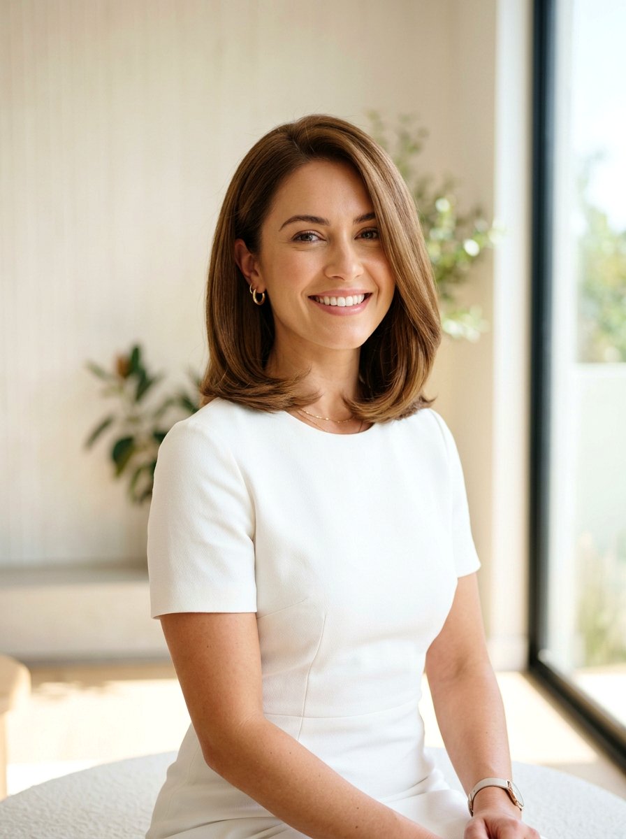 Curled Inward Lob Blowout - 20 soft luxury blowout hairstyle - 20 soft luxury blowout hairstyle