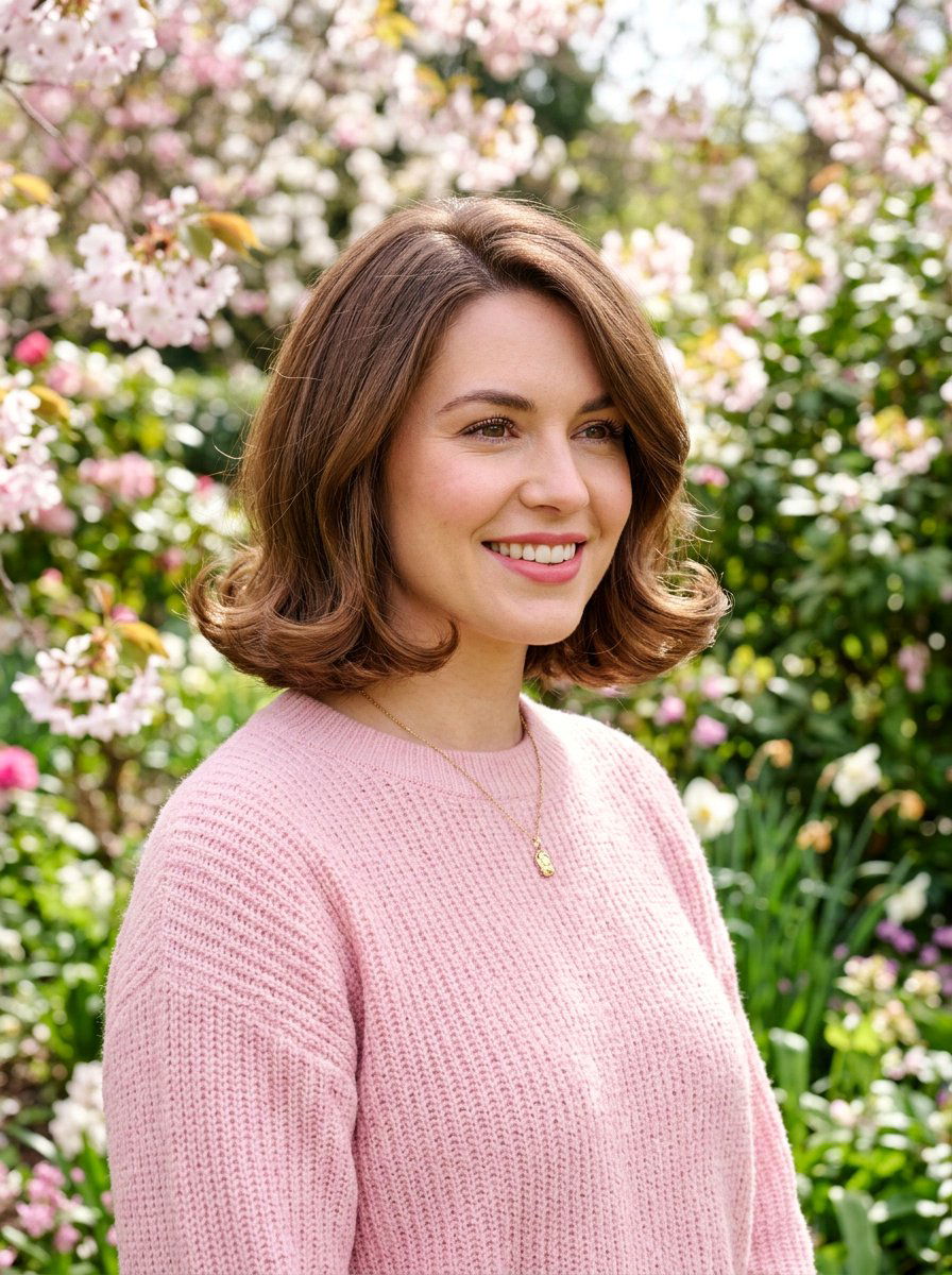 Curled Under Bob - 20 easy bob styling ideas for women - 20 easy bob styling ideas for women