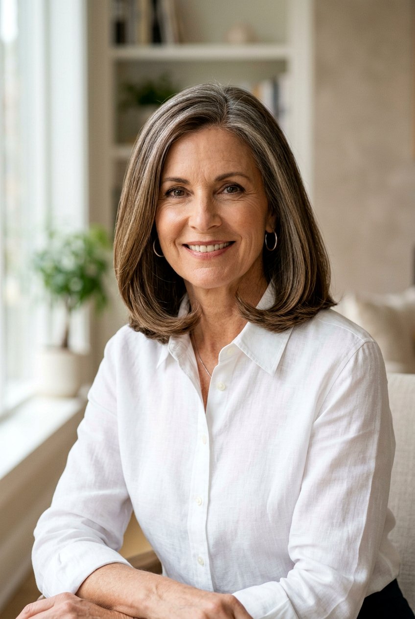 Curled Under Long Bob For Women Over 50 - 20 long bob for women over 50 - 20 long bob for women over 50