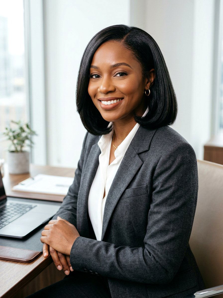 Curled Under Silk Press Bob - 20 silk press bob hairstyle - 20 silk press bob hairstyle