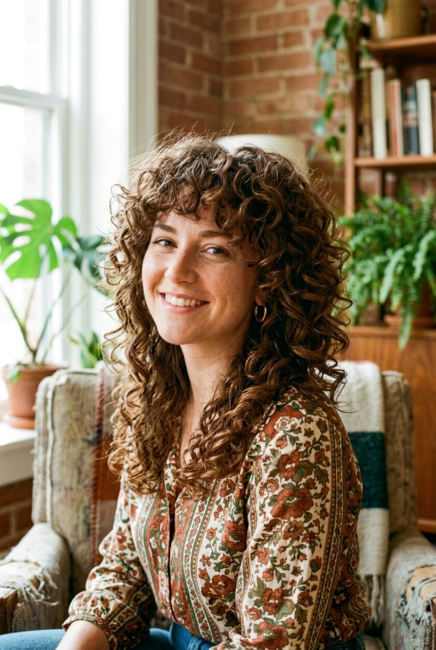 Curly 1970s shag haircut - 20 1970s shag haircut - 20 1970s shag haircut