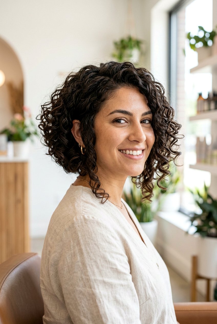 Curly A Line Bob For Thick Hair - 20 curly bob for thick curly hair - 20 curly bob for thick curly hair