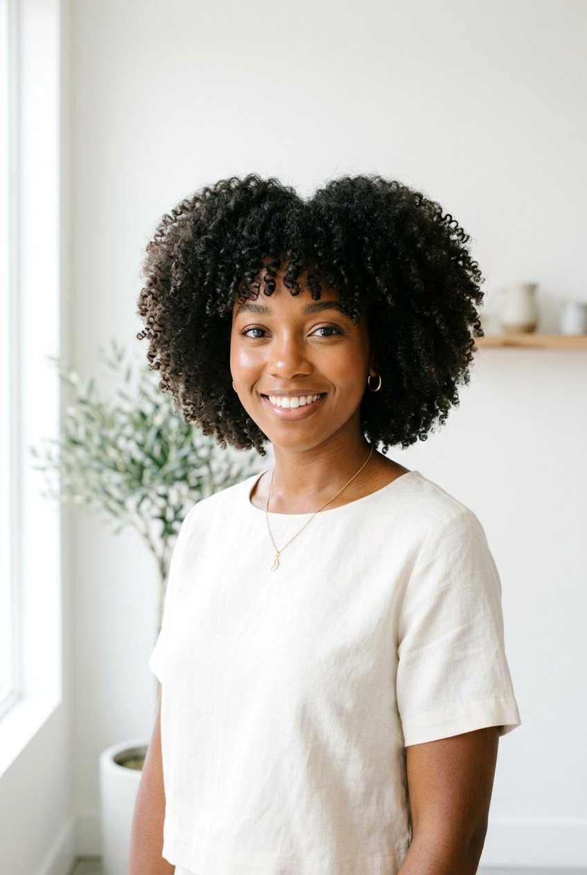 Curly Afro With Fringe - 20 curly fringe haircut women - 20 curly fringe haircut women