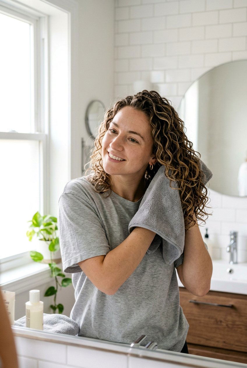 Curly Air Dry With Scrunched Waves - 20 air dry hairstyles for curly hair - 20 air dry hairstyles for curly hair