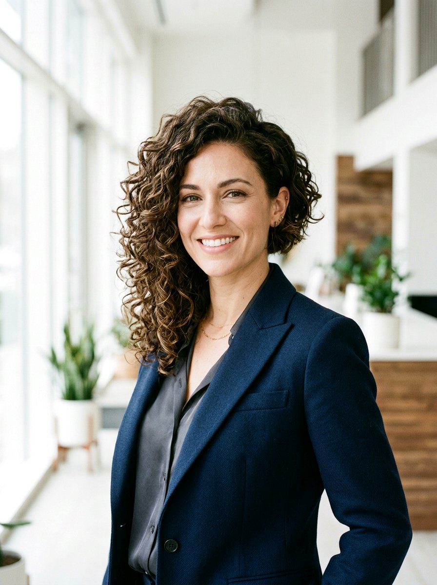 Curly Asymmetrical Bob - 20 soft curls hairstyle for older women - 20 soft curls hairstyle for older women