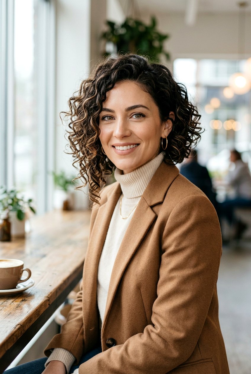 Curly Asymmetrical Bob For Square Face - 20 curly haircut for square face - 20 curly haircut for square face