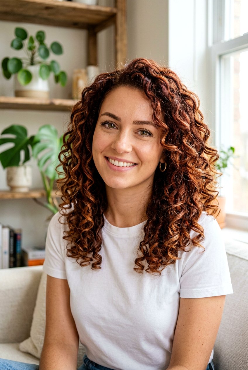 Curly Auburn Balayage - 20 natural looking auburn balayage - 20 natural looking auburn balayage