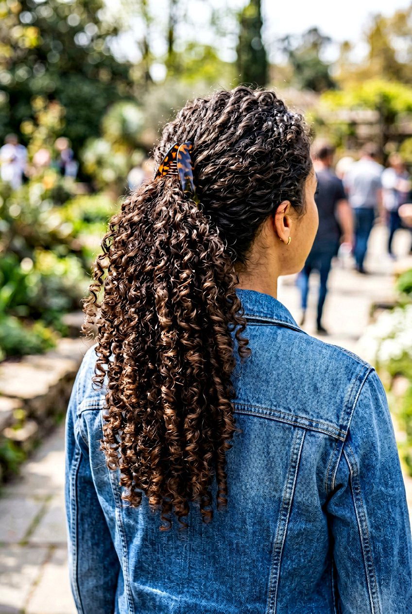 Curly Banana Clip Ponytail - 20 banana clip ponytail hairstyle - 20 banana clip ponytail hairstyle