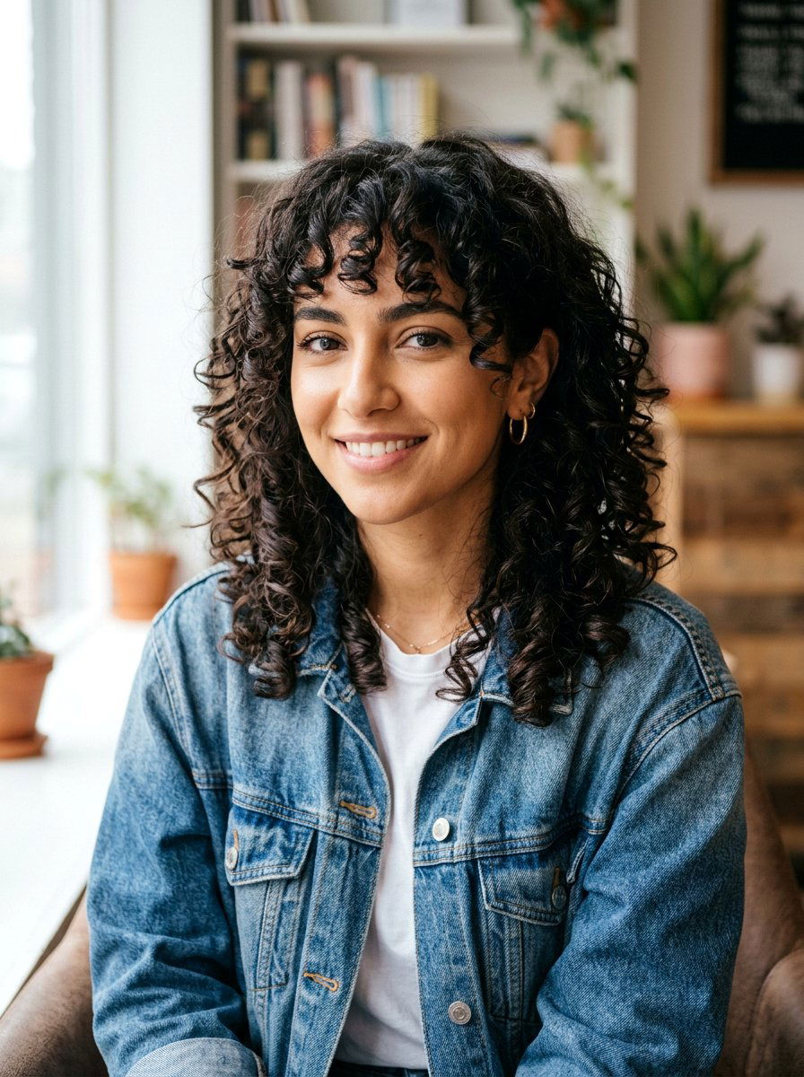 Curly Bangs With Layers - 20 trendy haircut for curly hair 2026 - 20 trendy haircut for curly hair 2026