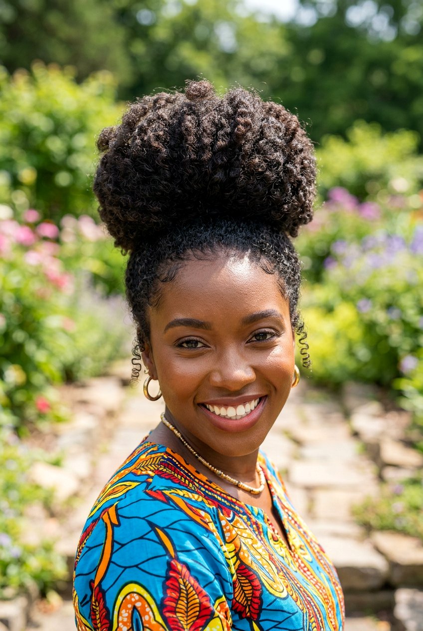 Curly Beehive Bun - 20 beehive bun hairstyle - 20 beehive bun hairstyle