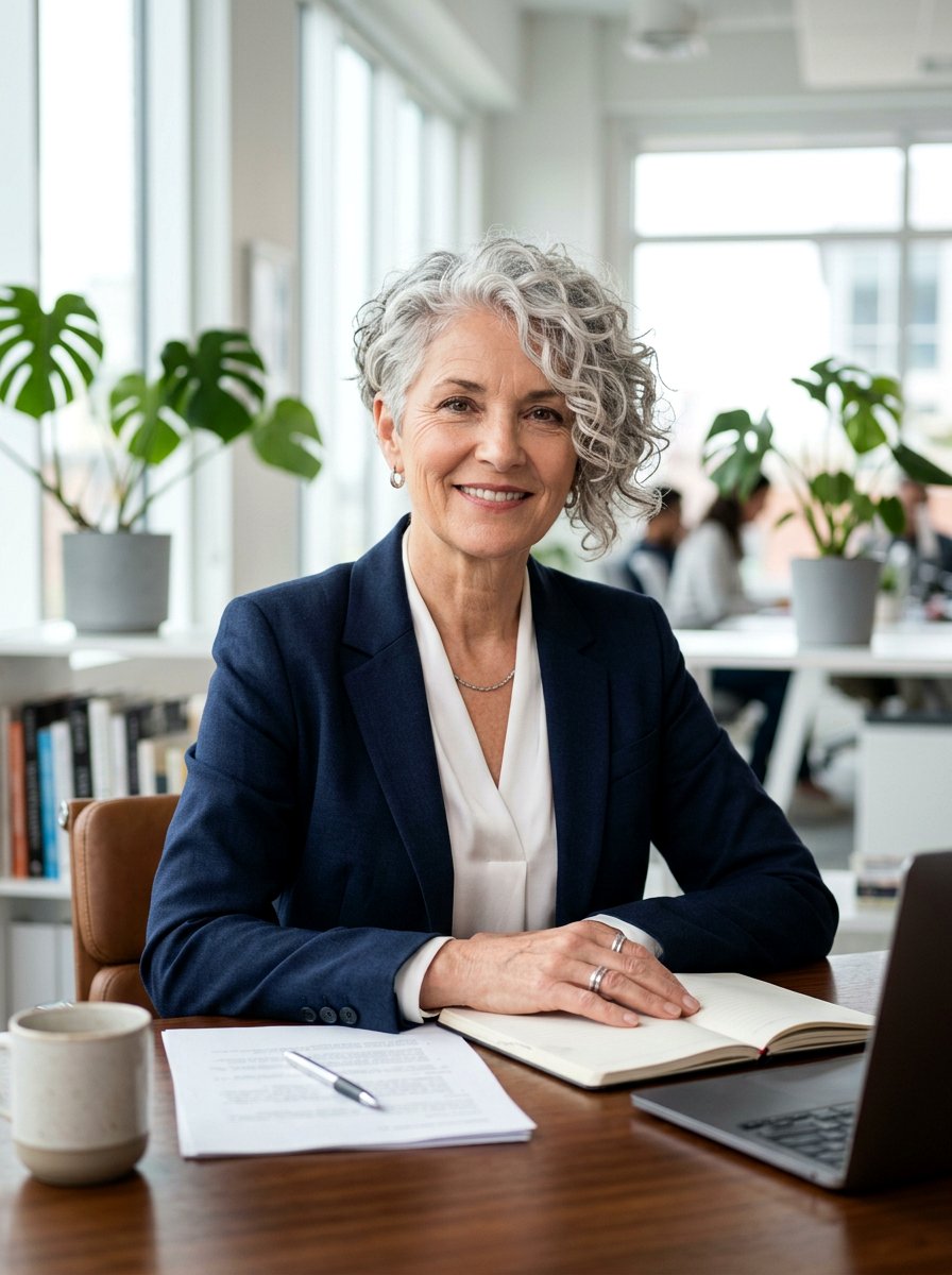 Curly Bixie With Long Front - 20 curly bixie haircut for older women - 20 curly bixie haircut for older women