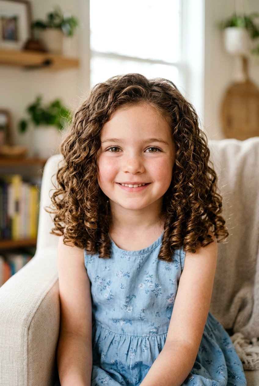 20 Adorable Curly Haircut for Little Girls to Try Right Now